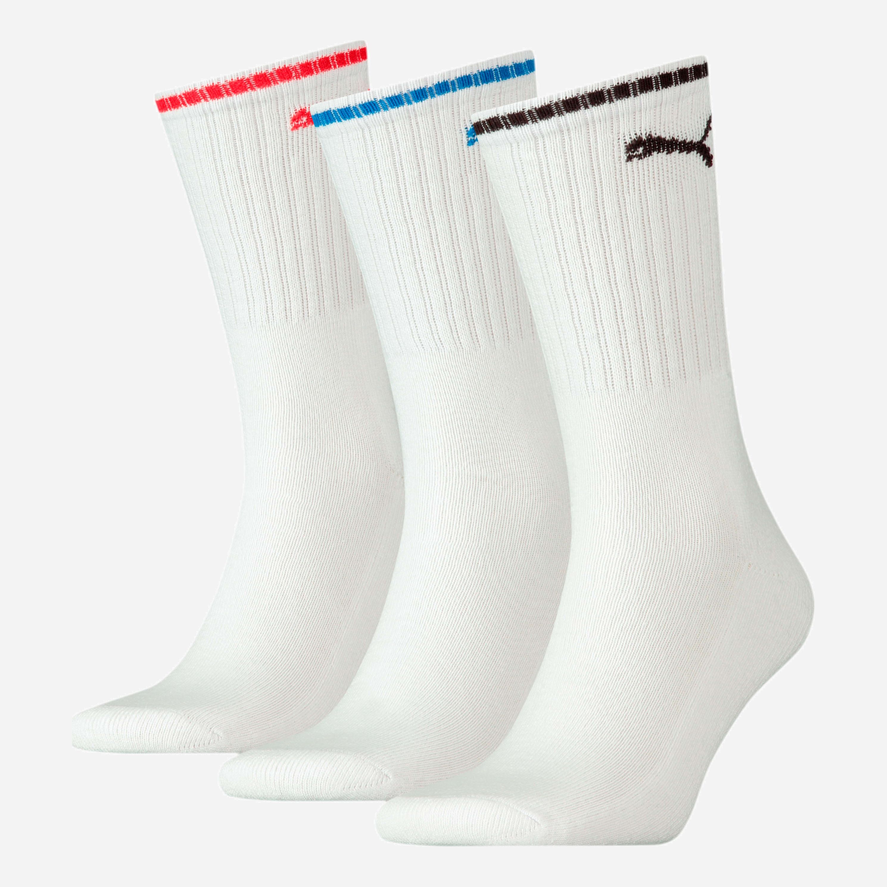 

Набор носков Puma Unisex Sport Crew Stripe Socks 3 pack 90794102 / 3 пары White, Набор носков Puma Unisex Sport Crew Stripe Socks 3 pack 90794102 47/49 3 пары White