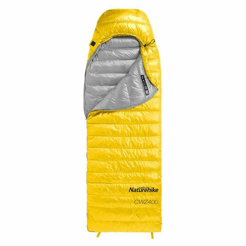 

Спальник Naturehike CWZ400 NH19W400-Z, Розмір L, 550FP 90% Goose down, жовтий