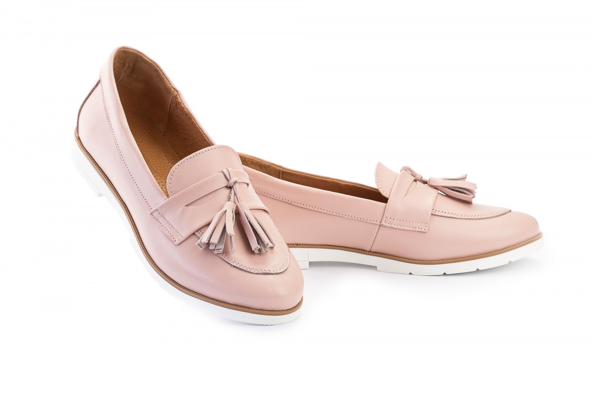 

Женские туфли кожаные весна/осень розовые-белые Mkrafvt размер 41 FV_000314