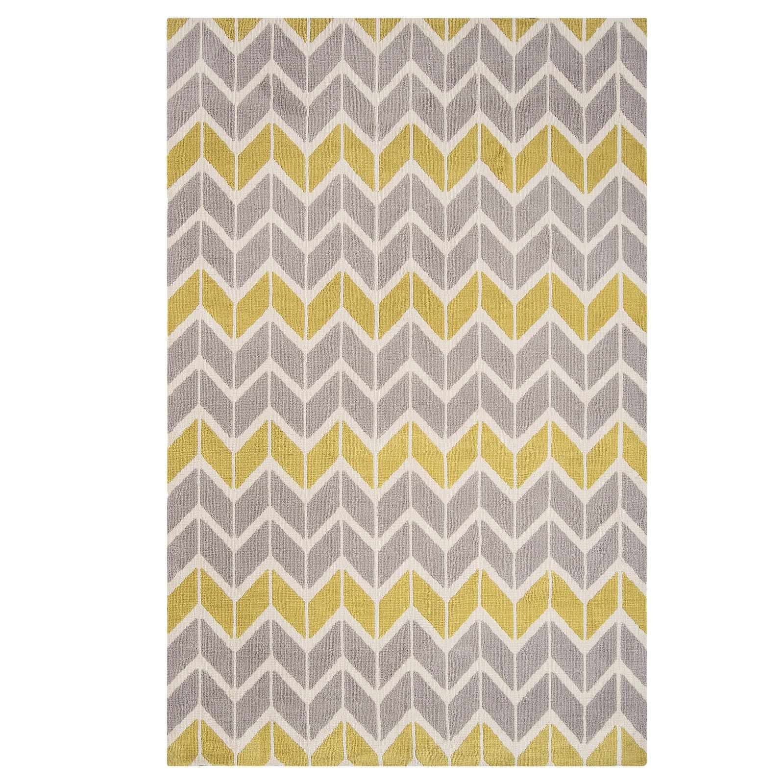 

Ковер Arlo AR06 Chevron Lemon 120x170 см Жёлтый