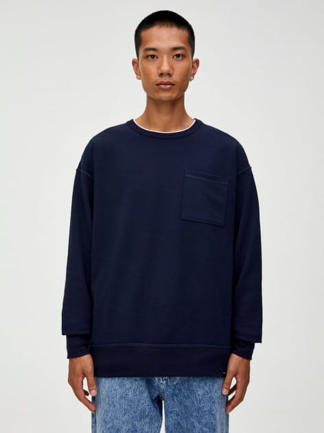 

Свитшот Pull & Bear 9596/504/401  Темно-синий, Свитшот Pull & Bear 9596/504/401 S Темно-синий