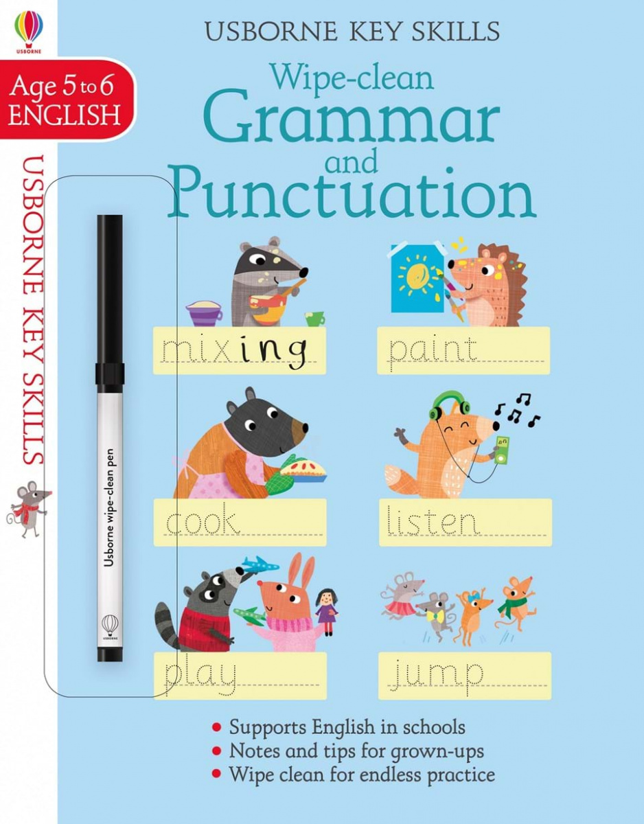 

Обучающая книга Wipe-clean Grammar & Punctuation 5-6 Грамматика (9781474922371)
