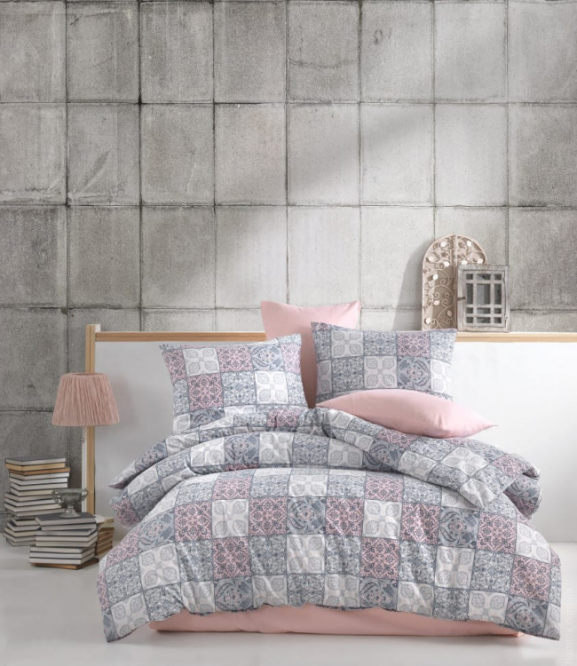 

Комплект постельного белья Zugo Home Ceramica powder Евро ранфорс арт.ts-02902