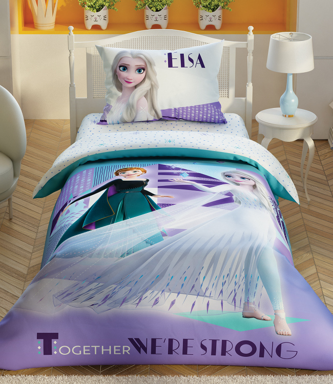 

Комплект постельного белья Tac Disney Frozen 2 Crystal полуторный ранфорс арт.TAC60247554