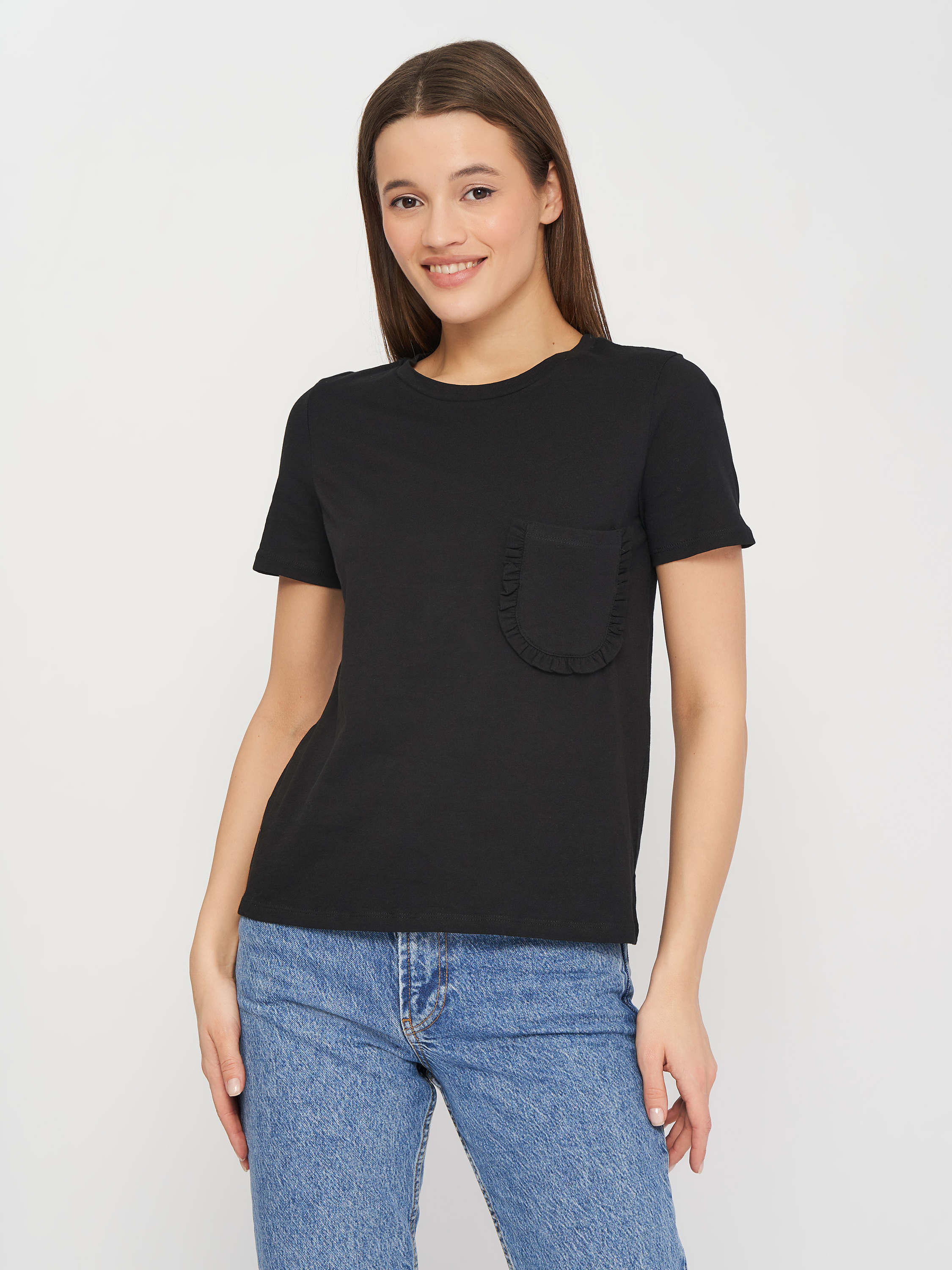 

Футболка Zara 4424/324/800  Черная, Футболка Zara 4424/324/800 S Черная