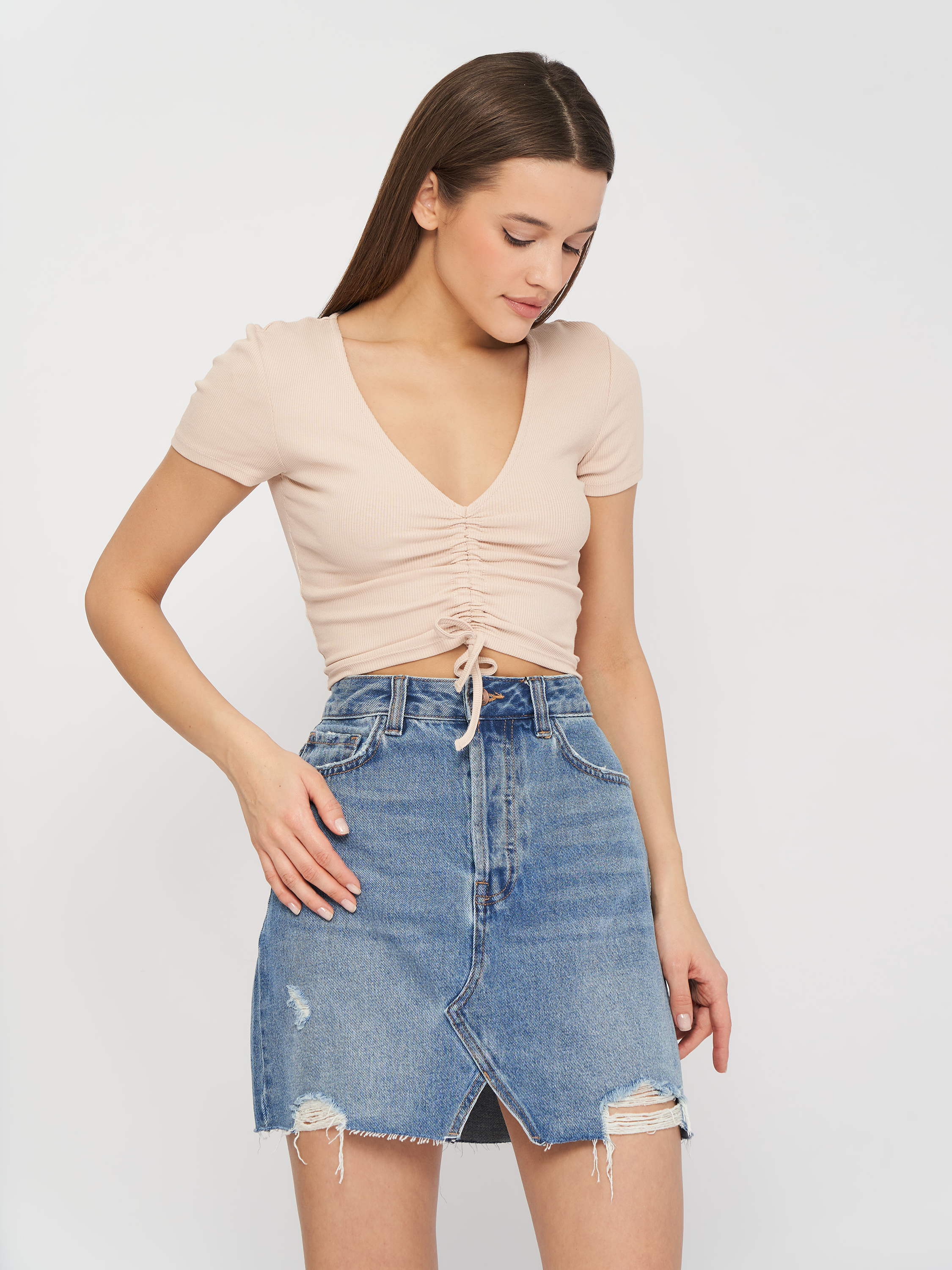 

Топ Zara 3253/316/613  Бежевый, Топ Zara 3253/316/613 M Бежевый
