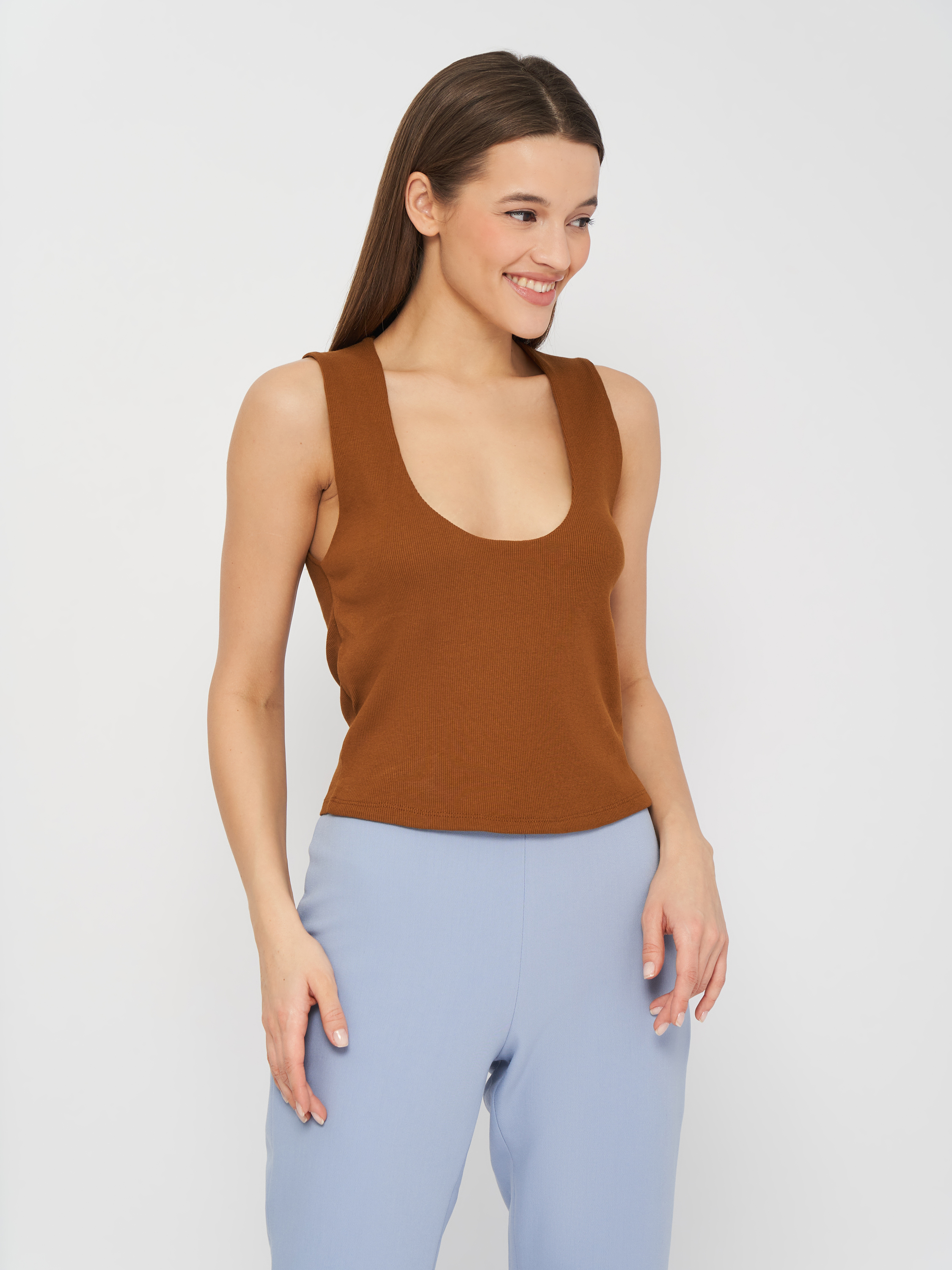 

Топ Zara 4174/027/700  Горчичный, Топ Zara 4174/027/700 M Горчичный