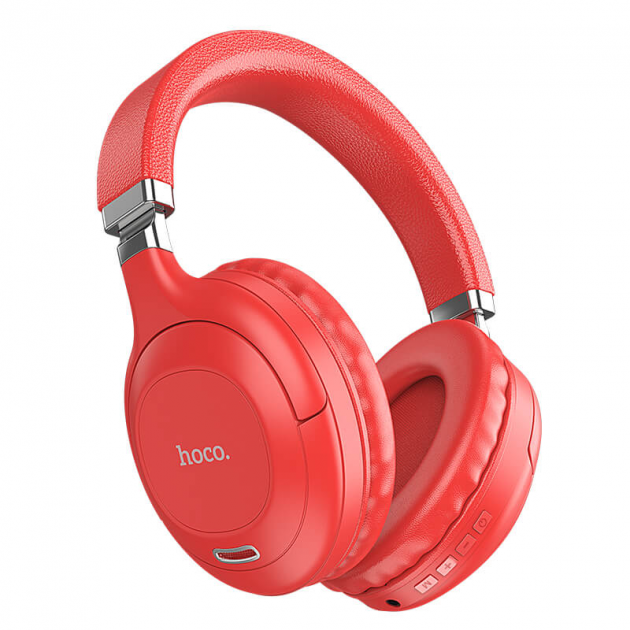

Беспроводные накладные блютуз наушники HOCO Bluetooth Красный GM-W32