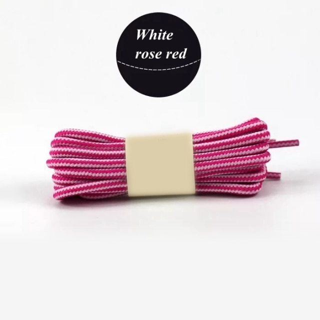 

Шнурки в полоску для обуви White Rose Red 150 см