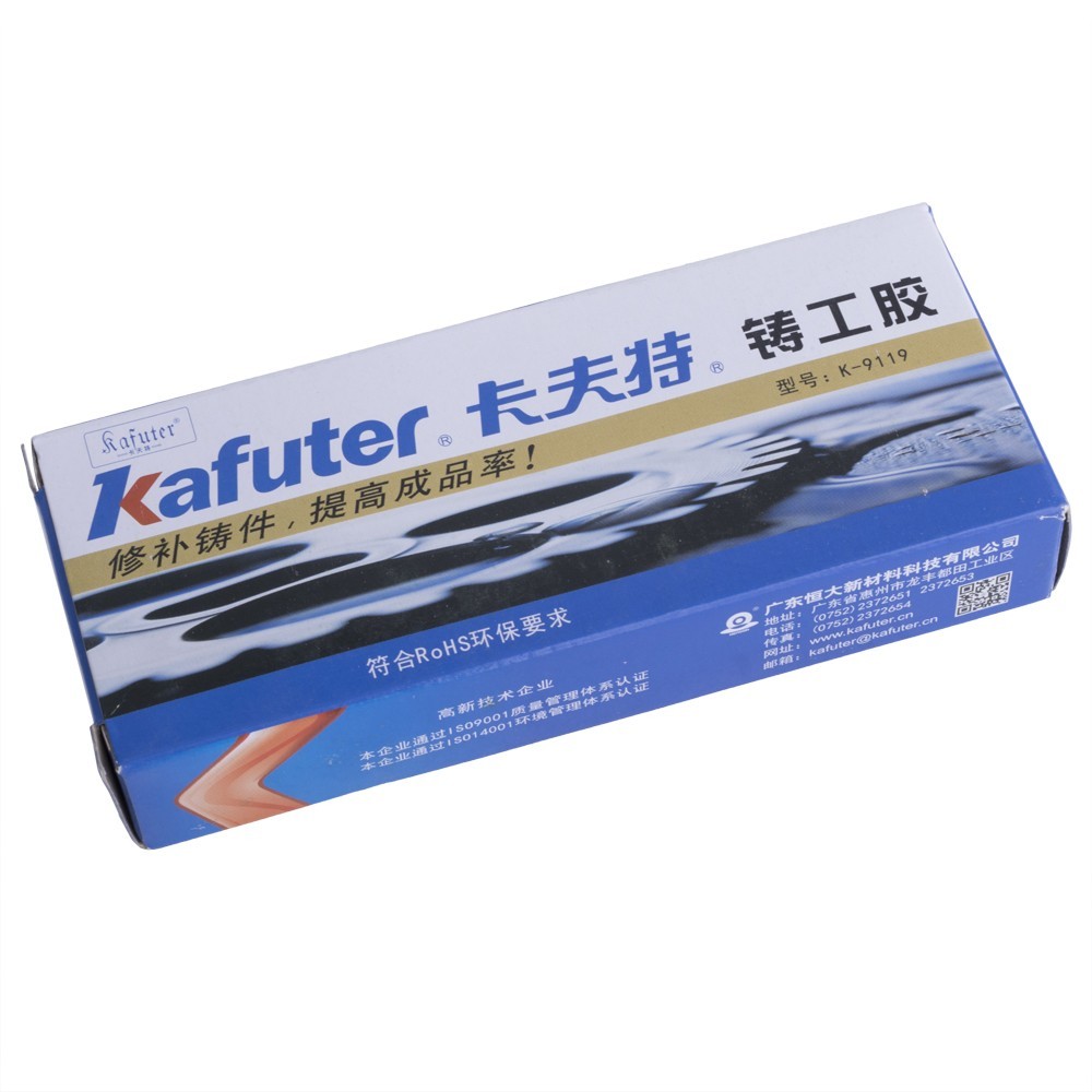 

Шпаклевка эпоксидная двухкомпонентная для ремонта изделий из стали Kafuter K-9119 A+B Metal 50г+50г