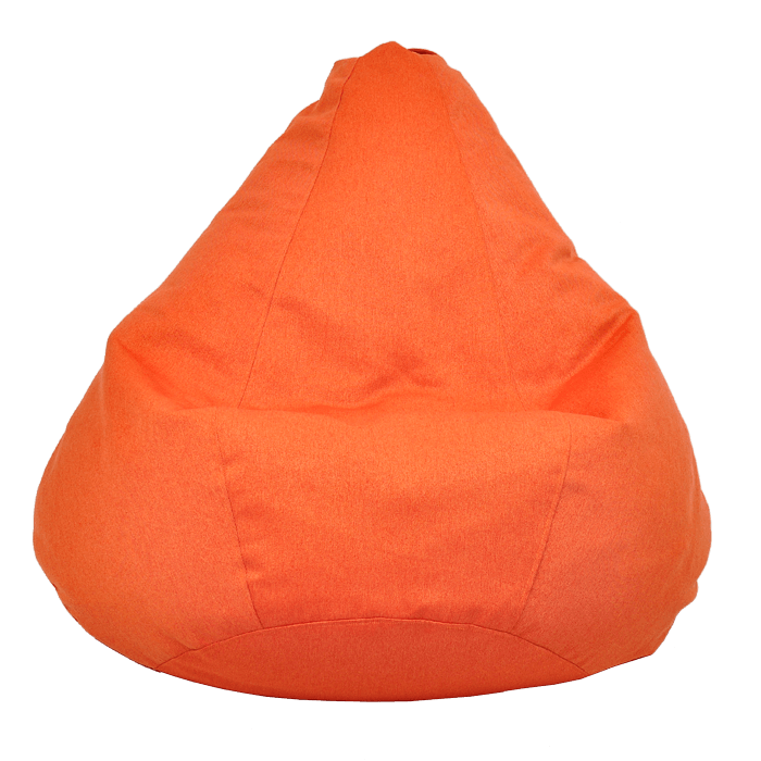 

Кресло-мешок Ecobag Груша однотонная 120/80 Оранжевый