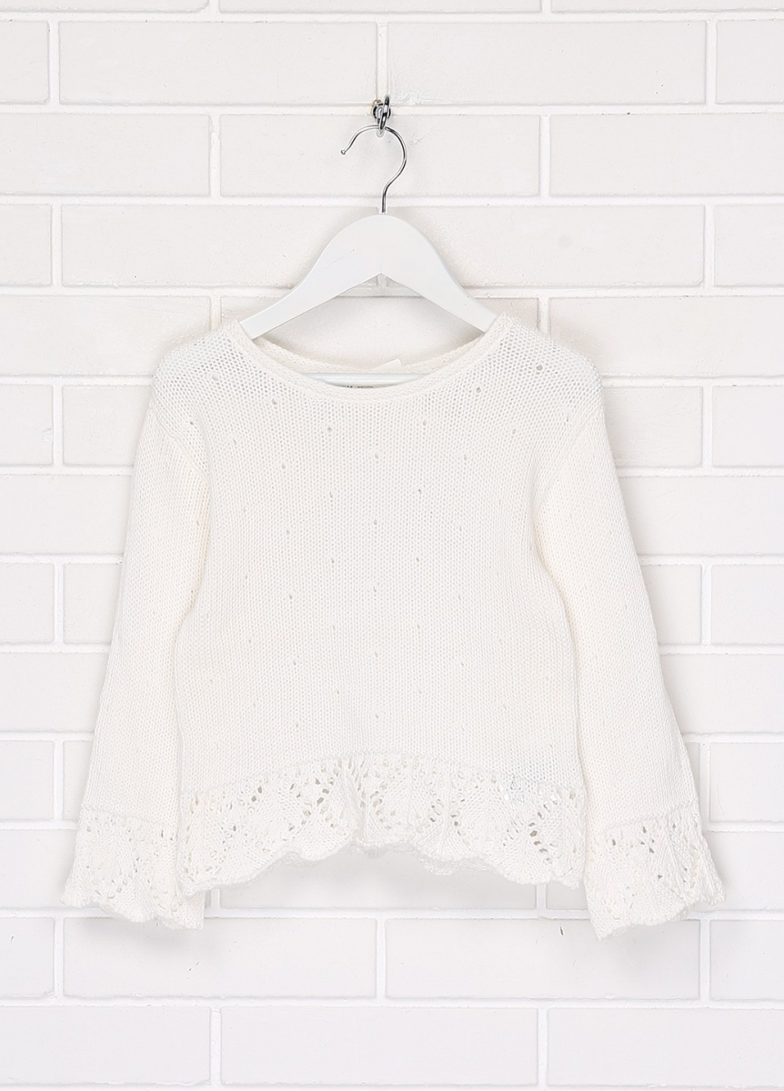 

Джемпер для девочки H&M 0470674 110-116 СМ Белый 66855