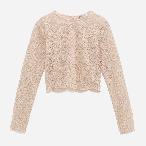 

Топ Zara XAZ263727VDEL  Бежевый, Топ Zara XAZ263727VDEL L Бежевый