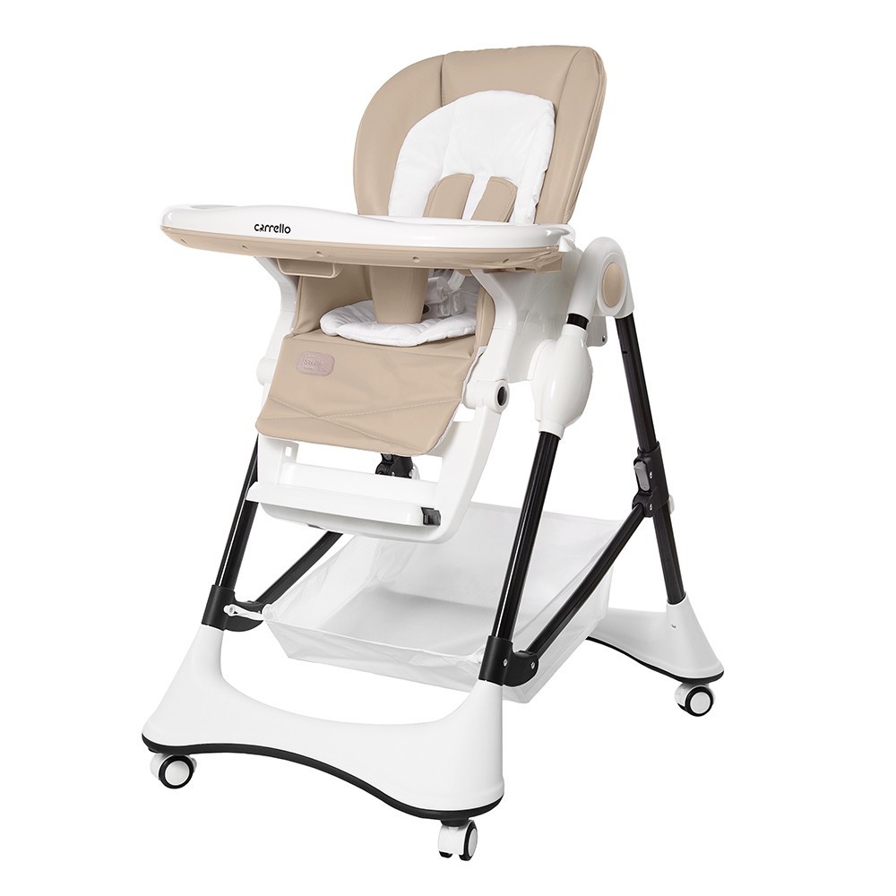 

Стульчик для кормления CARRELLO Stella CRL-9503 Light Beige просторное сиденье