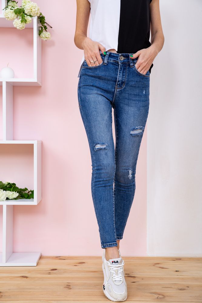 

Джинсы женские цвет голубой размер  FG_04898, Джинсы женские цвет голубой размер 26 FG_04898