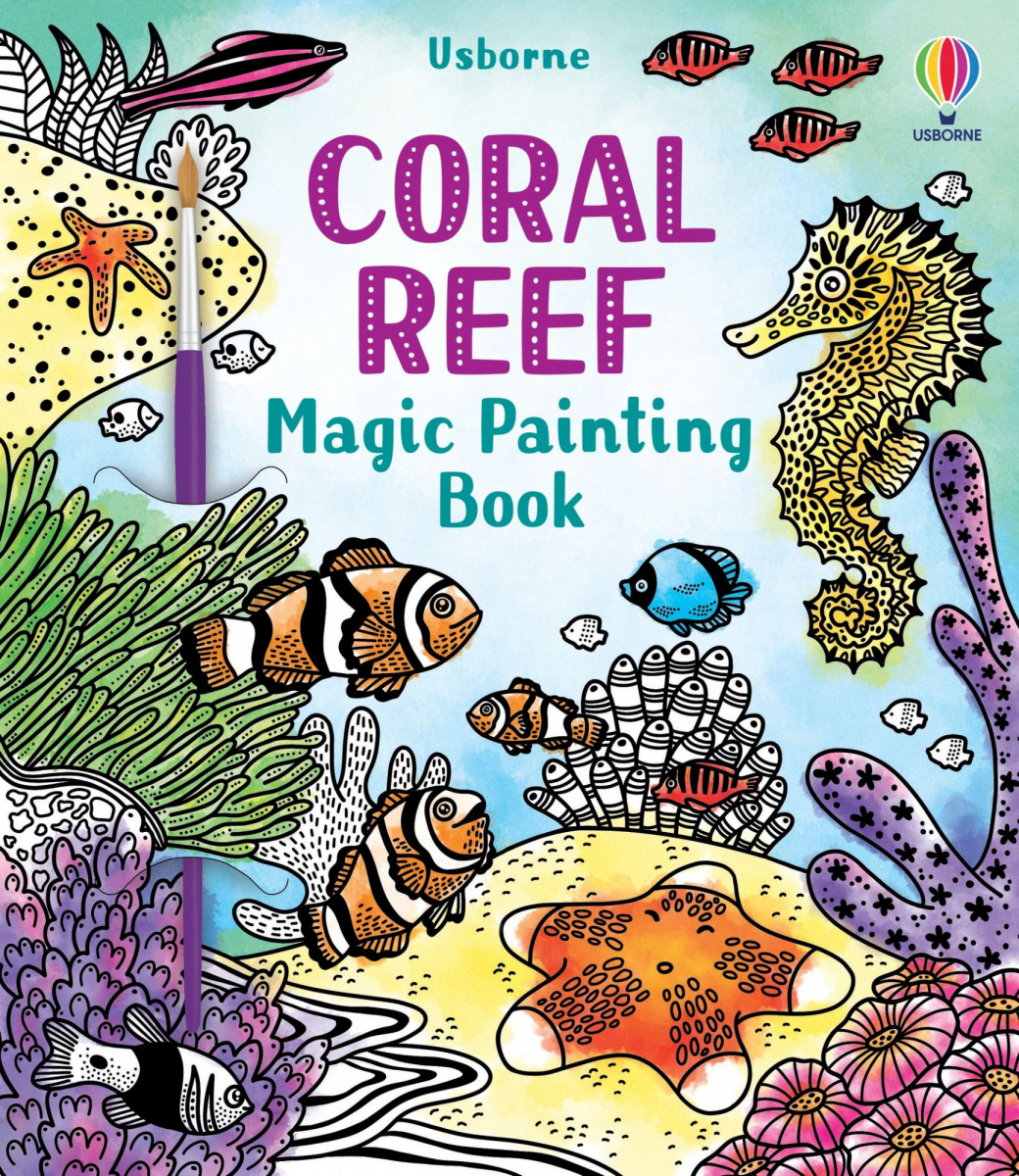 

Детская книга-раскраска Coral Reef Magic Painting Book (9781474994743)