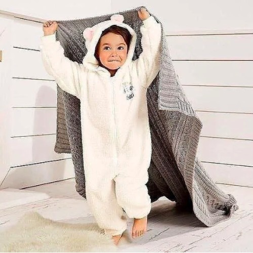 

Кигуруми, слип, комбинезон, пижама Lupilu 110-116см (4-6 лет) цвет белый