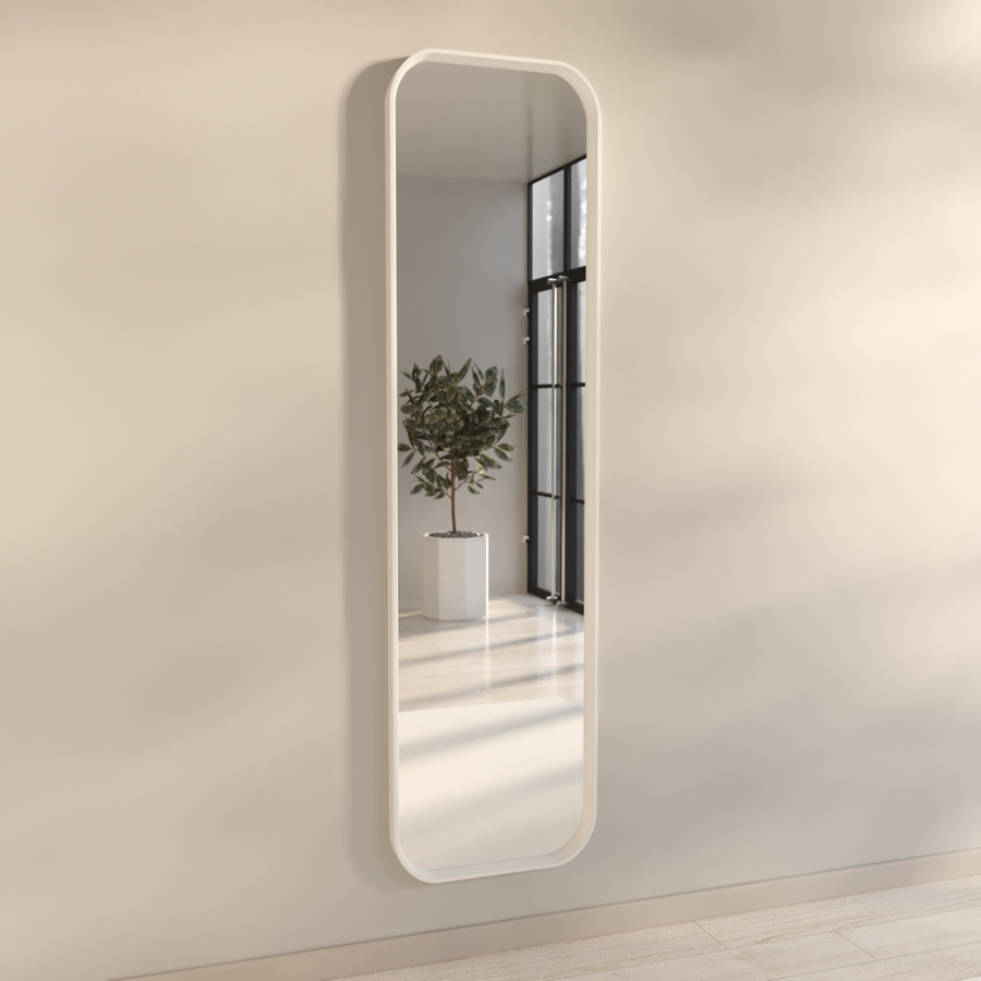 

Настенное зеркало Fenster Монако Белое 156x46x4