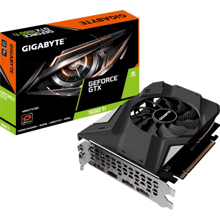 

Видеокарта GIGABYTE GeForce GTX 1660 Ti Mini ITX 6G (GV-N166TIX-6GD)