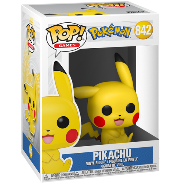 

Фигурка Фанко Покемон Пикачу в Позе Сидит №842 Pokemon Pikachu Sitting Funko 56307