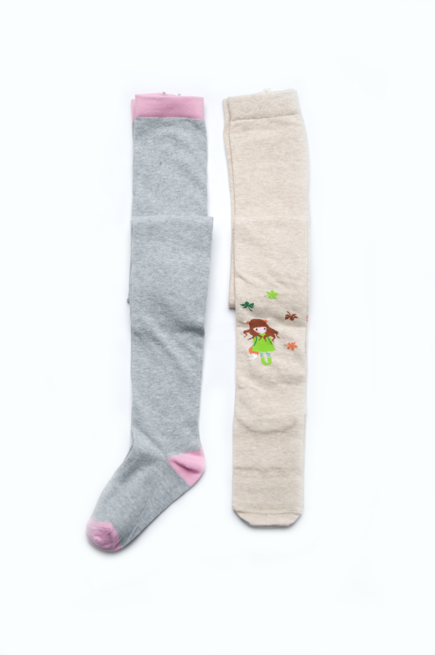 

Колготы Модный карапуз 128-134 бежевий+сірий 101-9035001-2