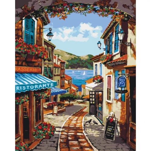 

Картина по номерам / анти-стресс раскраска "Волшебные улочки" ★★★★