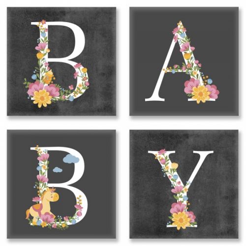 

Картина по номерам / анти-стресс раскраска квартет "BABY, лофт"