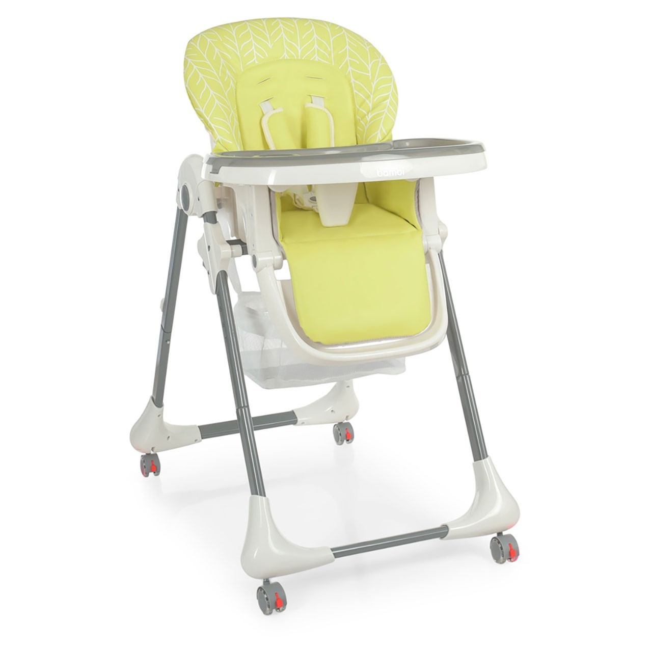 

Стульчик для кормления Bambi M 3233L Lemon c выдвижным столиком желтый однотонный