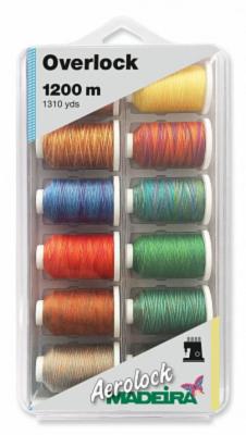 

Набор разноцветных армированных нитей Aerolock №125 Blister Box Multicolor (12х1200 м) Madeira 8097