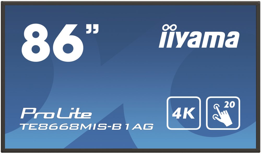 

Монитор Iiyama Monitor Led Te8668Mis-B1Ag 86" Dotykowy