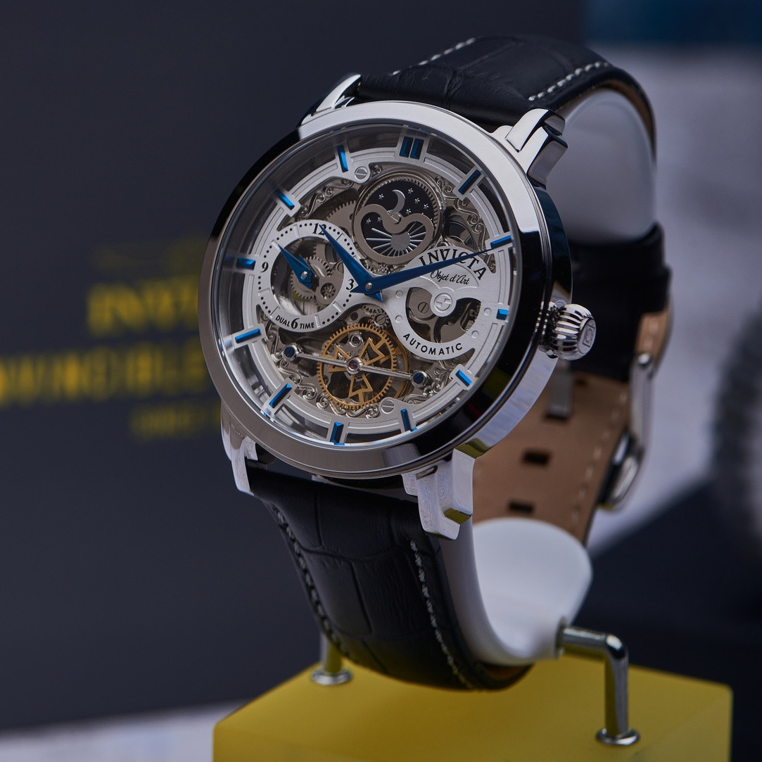 

Швейцарские классические часы скелетон Invicta 32298 Objet Art