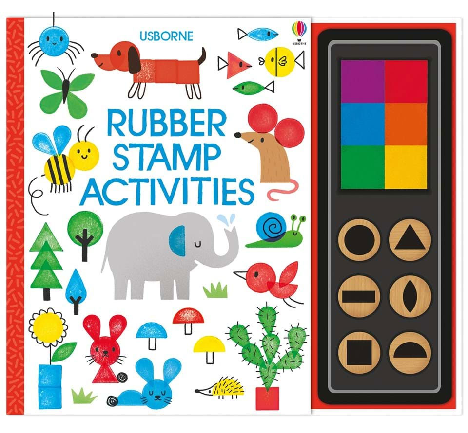 

Развивающая книга Usborne Усборн со штампами Звери английский язык (9781474921671)