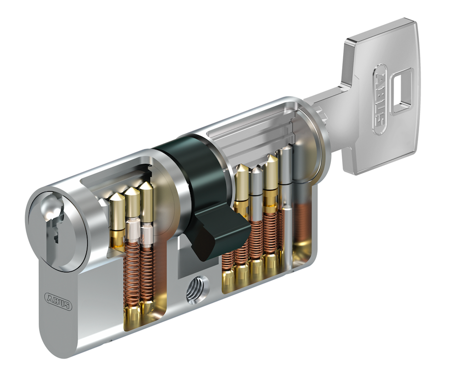 

Дверний циліндр ABUS S60P, ключ-ключ, 80 (45х35), 3 ключі, колір - нікель