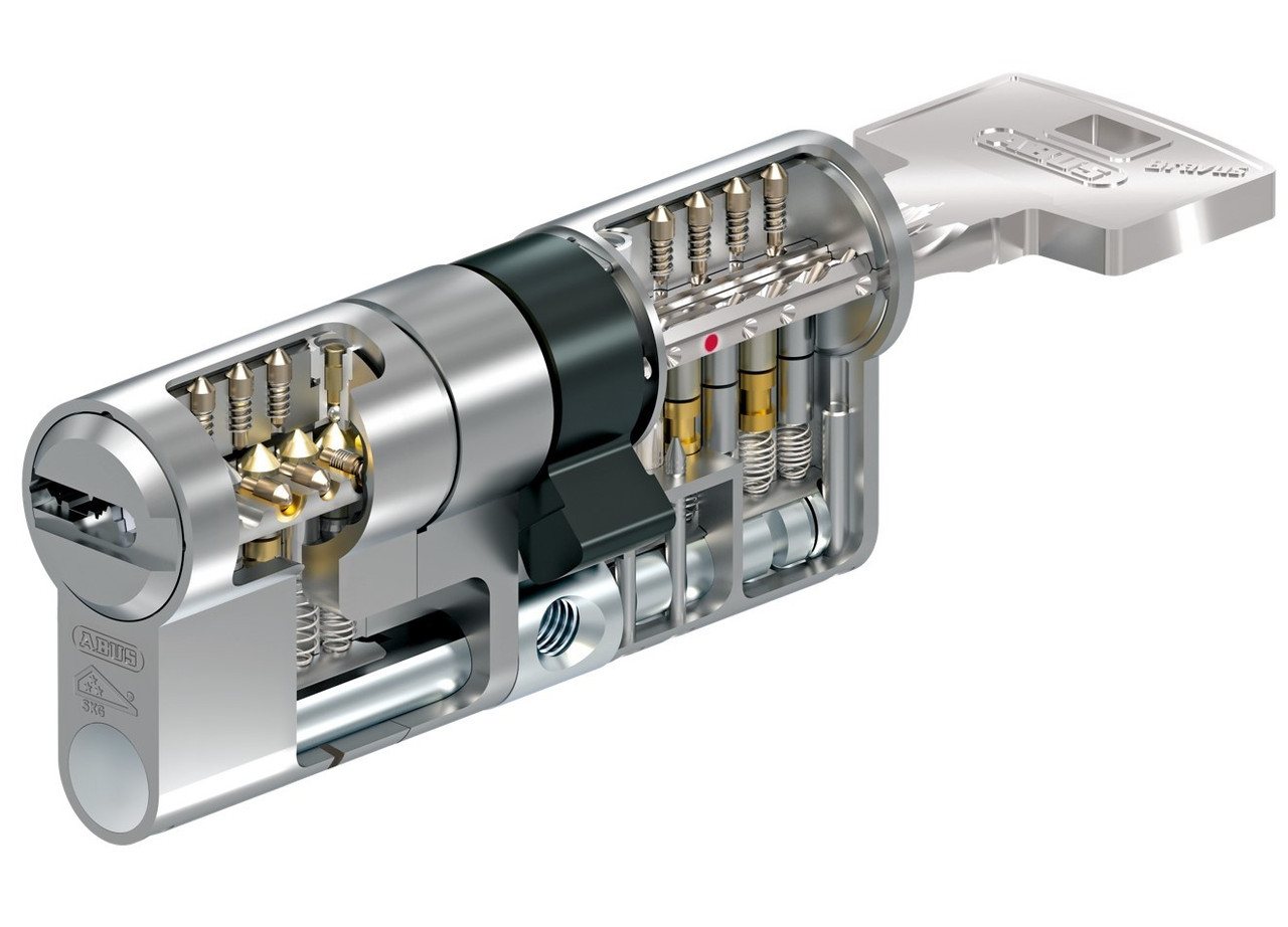 

Дверний циліндр ABUS BRAVUS 3500MX Модульний, ключ-ключ, 100 (60х40), 3 ключі, колір - нікель