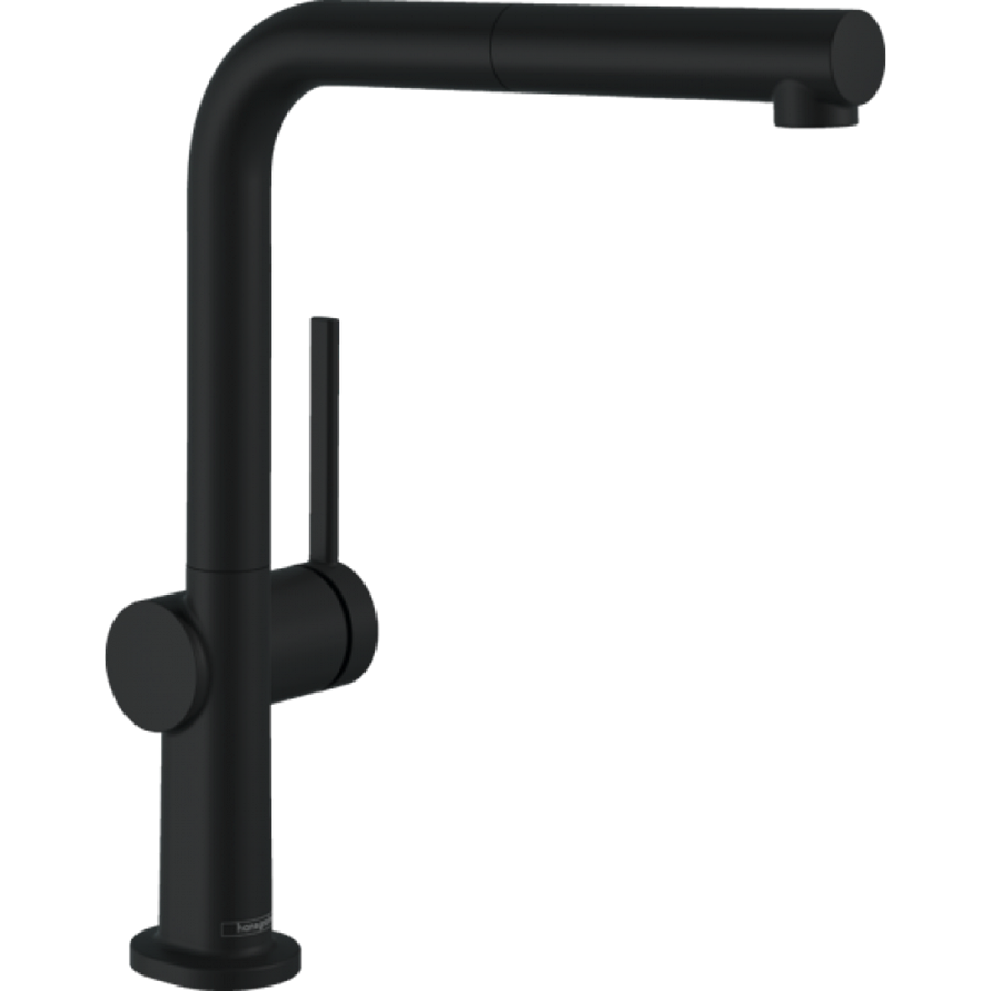 

Змішувач для кухні Hansgrohe Talis M54 270 1jet з витяжним виливом Matt Black 72808670