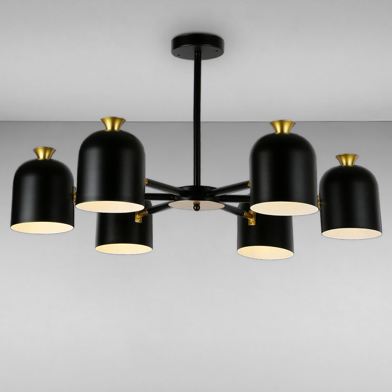 

Люстра Light House LS-13107-6 BK черная