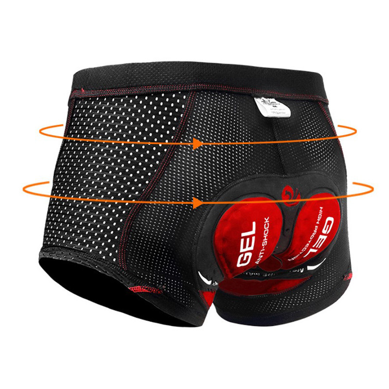 

Трусы-шорты велосипедные X-Тiger XM-DNK-168 Red XXL с гелевым 5D памперсом велоодежда (F_5119-17537)
