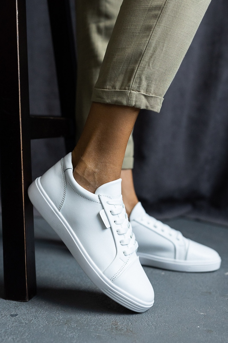 

Женские кеды кожаные весна/осень белые Multi-shoes размер 39 FV_001602