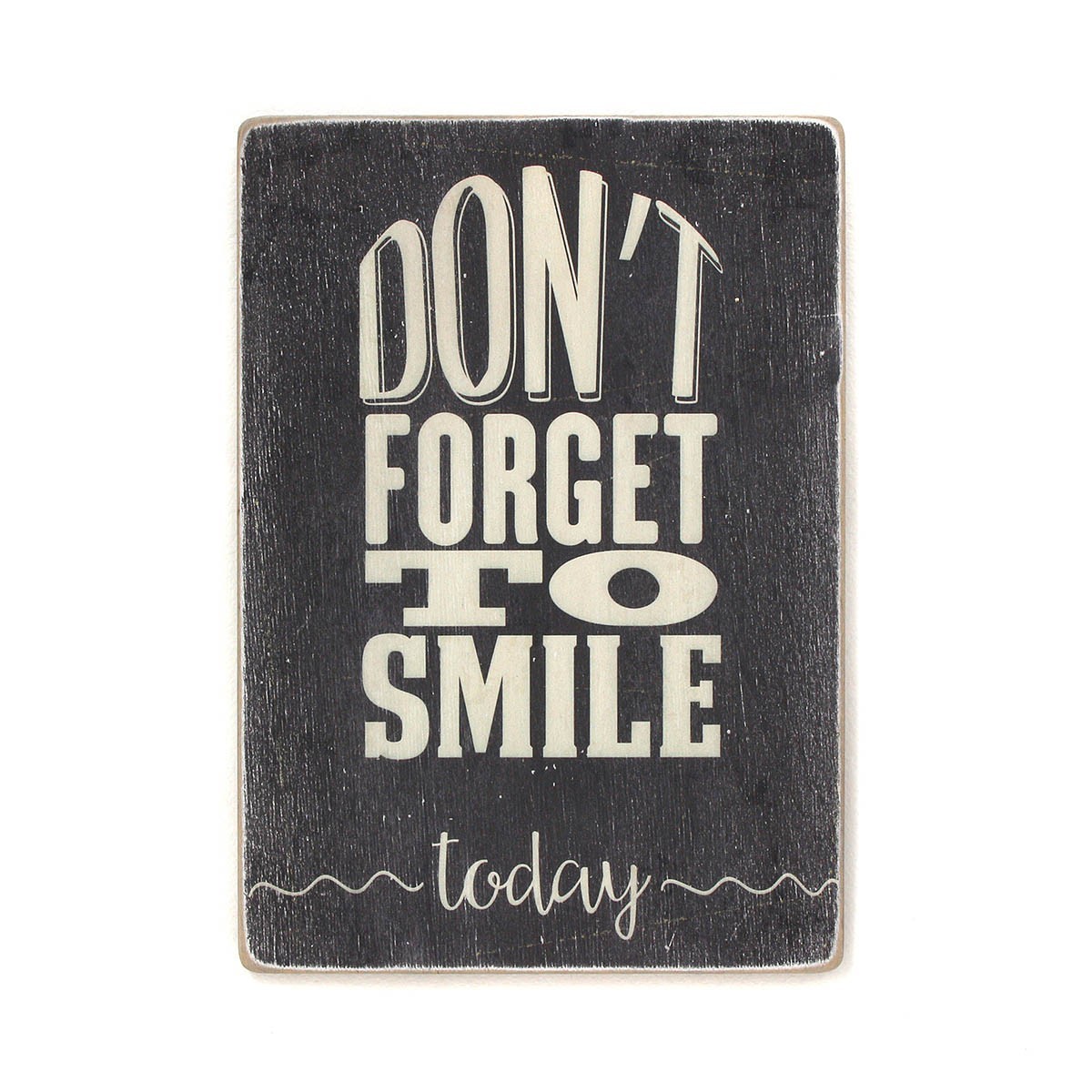 

Деревянный постер Wood Posters "Don’t forget to smile today. Black background" (A2 формат, фанера)