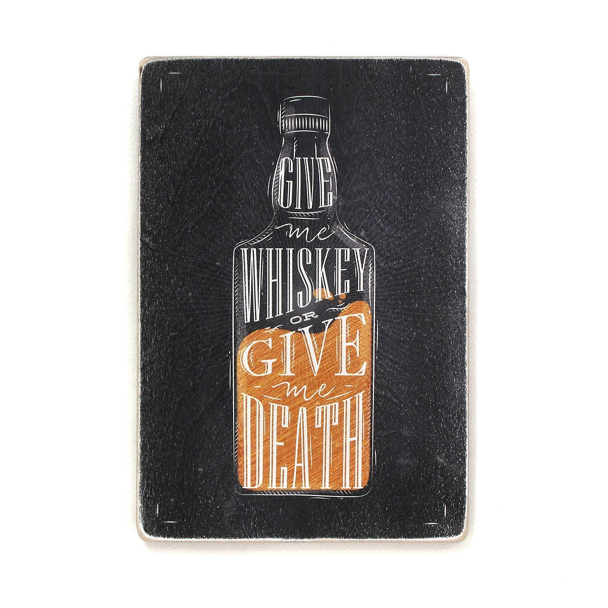 

Деревянный постер Wood Posters "Give me whiskey or give me death" (A3 формат, фанера)