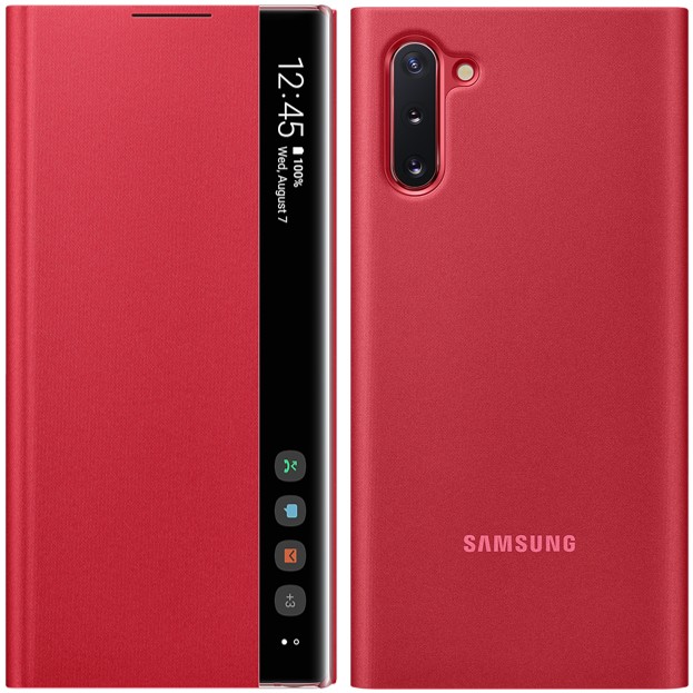 

Cмарт чехол книжка S-View Flip cover Samsung Galaxy Note 10 EF-ZN970 red