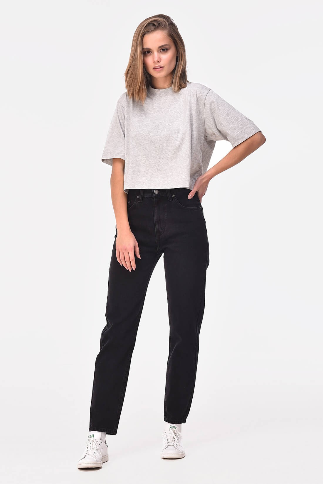 

Джинсы minnim Mom Jeans Black W30