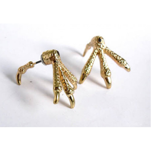 

Сережки-гвіздочки з двох частин Only Золоті сліди (5339)