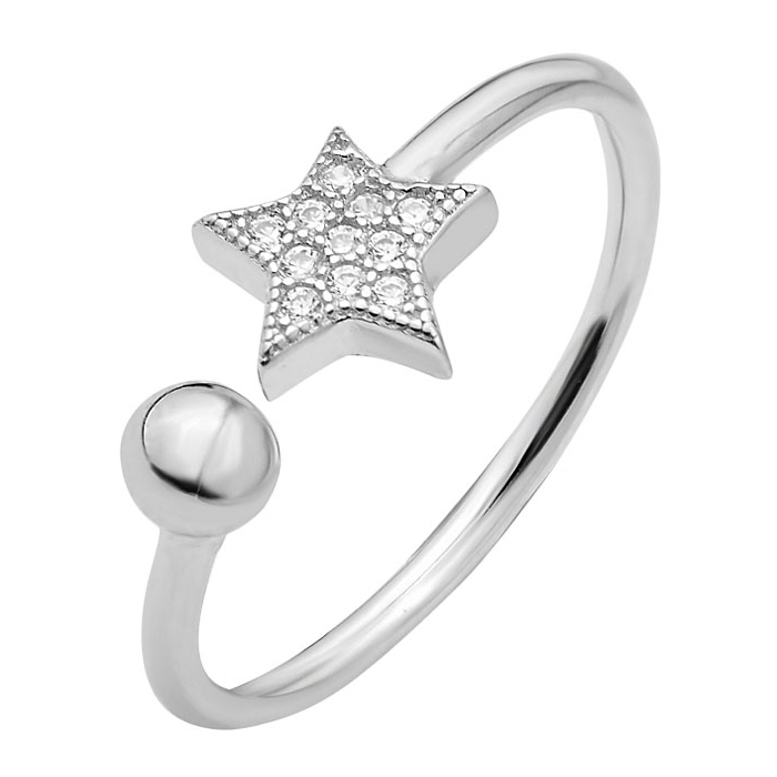 

Серебряное кольцо с фианитом S Zirconia 000103094 без размера