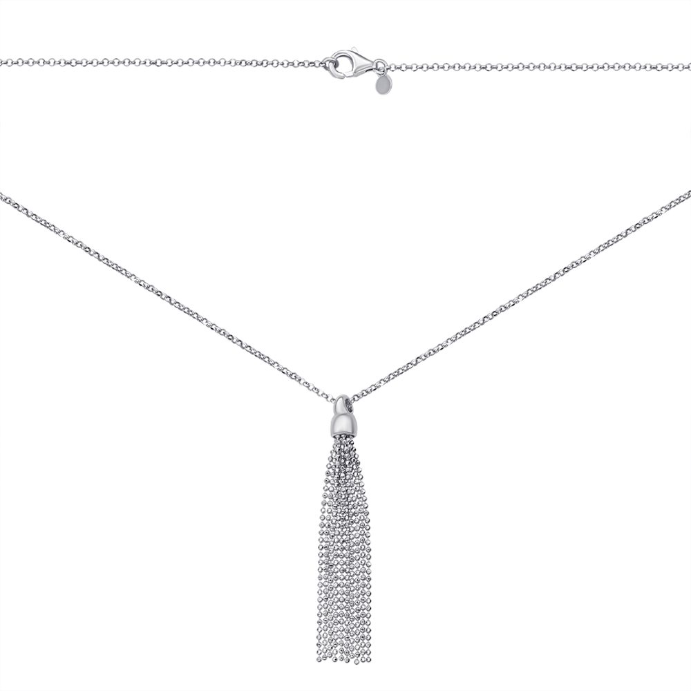

Серебряное колье с подвеской 000136946 50 размера