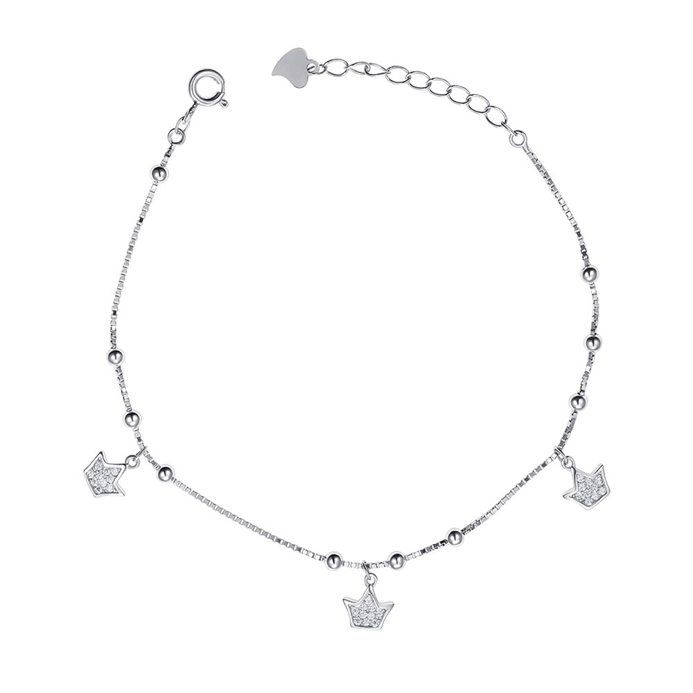

Серебряный браслет с фианитами 000148971 17 размера