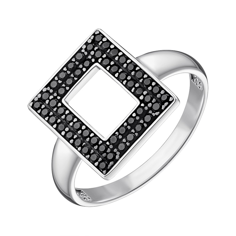 

Серебряное кольцо с фианитами 000150554 18.5 размера