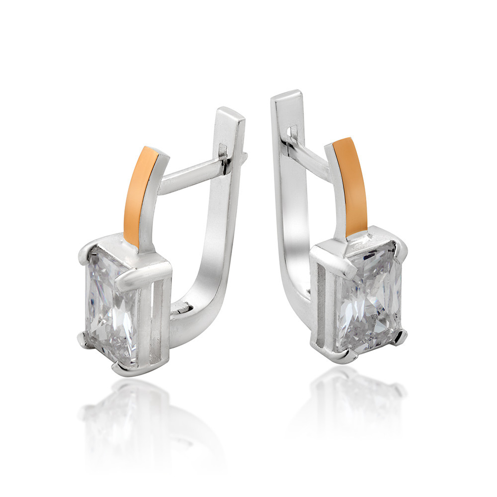 

Серьги с фианитами Юрьев 375 с