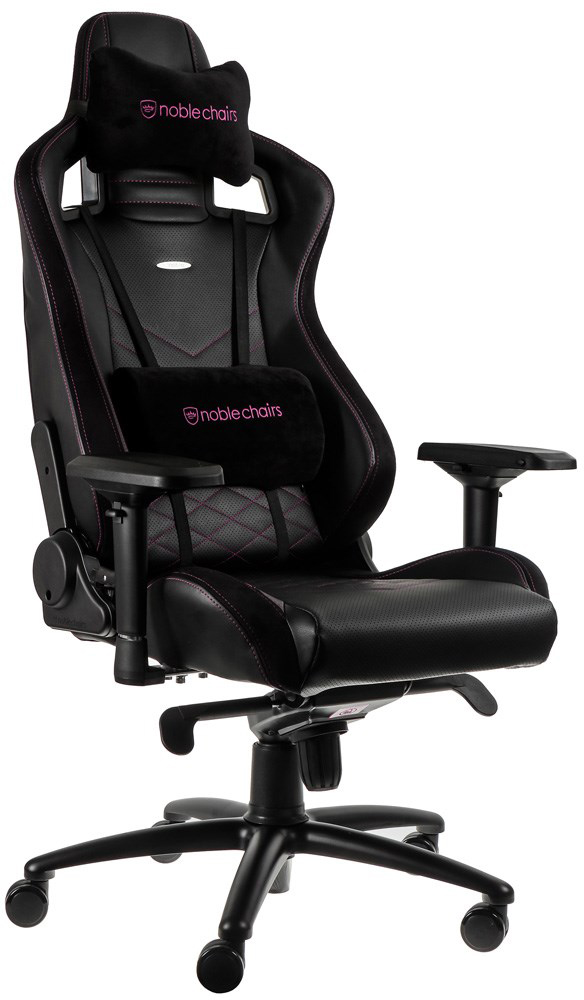 

Кресло геймерское NOBLECHAIRS EPIC Черный + Розовый (NBL-PU-PNK-001)