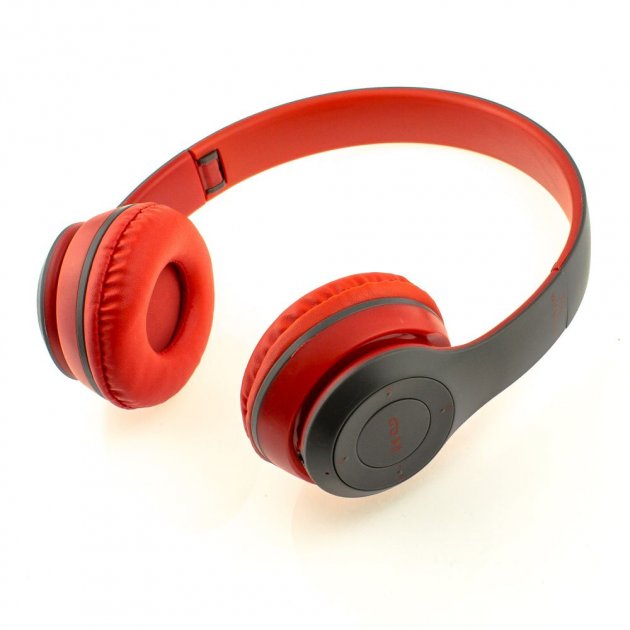 

Беспроводные блютуз наушники с радио и MP3 плеером FM Bluetooth UKC P47 Красный (tech-854)